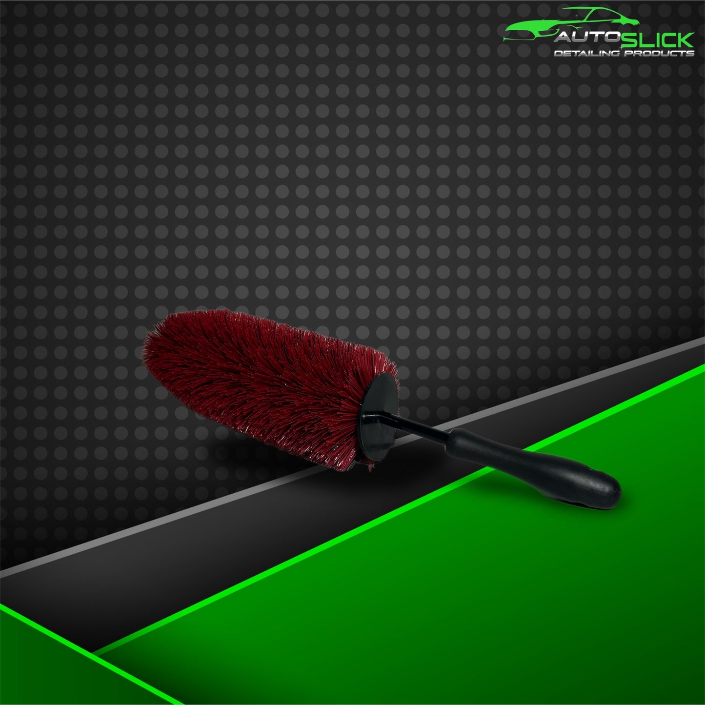 Large Bristle Wheel Brush With Knuckle Guard